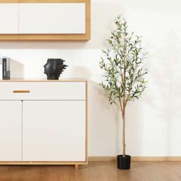Realistic 5ft Kazeila Artificial Olive Tree for Any Space