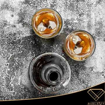 Barluxia Stainless Steel Ice Cube Gift Set for Whiskey