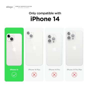 elago Compatible with iPhone 14 Case, Liquid Silicone Case, Full Body Protective Cover, Shockproof, ...