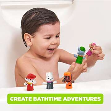 Ginsey Nickelodeon PAW Patrol 10 Piece Finger Puppet - Party Favors, Educational, Bath Toys, Floatin...