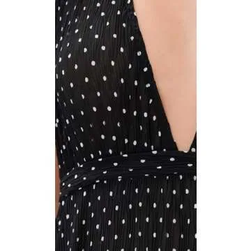 Lioness Women’s District Maxi Dress - Onyx Polka Print