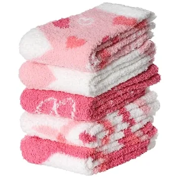 CHOWISH Womens Fuzzy Slipper Socks Soft Cozy Winter Warm