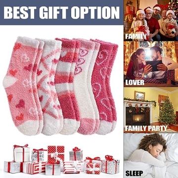 CHOWISH Womens Fuzzy Slipper Socks Soft Cozy Winter Warm