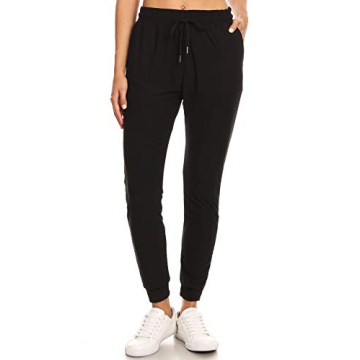 LA12ST Women's Soft Jogger Pants with Pockets