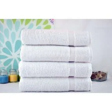 Premium Turkish Cotton Bath Towels Set for Spa Comfort