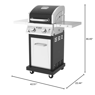 Nexgrill Deluxe 2-Burner Gas Grill Perfect for Outdoor Cooking