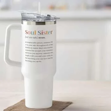 Friendship Gifts for Women Friends, Gifts for Best Friend - Gifts for Sister, Sisters Gifts - Sister Birthday Gifts - Galentines Day Gifts, Valentines Day Gifts for Friends Female - 40 Oz Tumbler