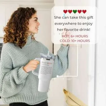 Friendship Gifts for Women Friends, Gifts for Best Friend - Gifts for Sister, Sisters Gifts - Sister Birthday Gifts - Galentines Day Gifts, Valentines Day Gifts for Friends Female - 40 Oz Tumbler