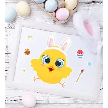 Easter DIY Stickers - Craft Kids Favor Pack (24 Sheets)