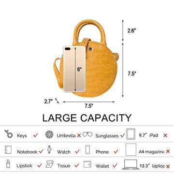 The Lovely Tote Co. Women's Fashion Bag (Mini, Yellow)