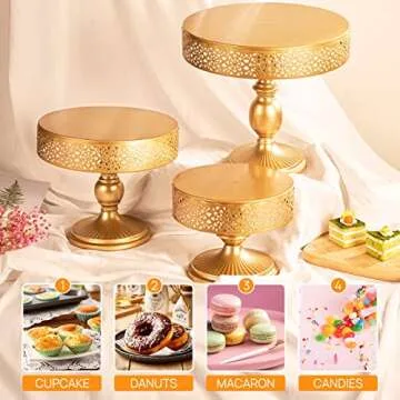 Elegant SINPUDA Gold Cake Stand for Any Occasion