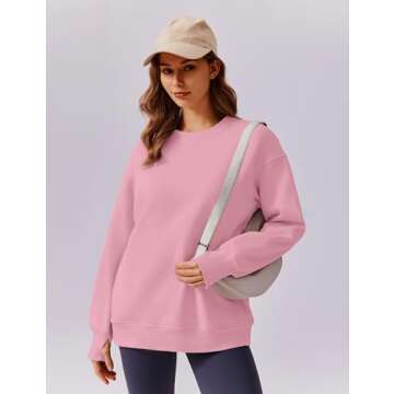 Cozy Stylish PINSPARK Crewneck Sweatshirt for Women