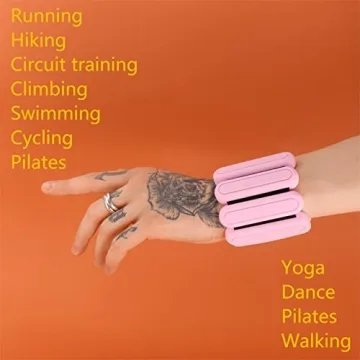 STONESAM 1lb Wrist & Ankle Weight Set - Wearable For Workouts