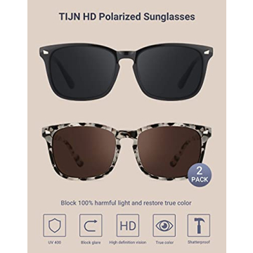 TIJN Polarized Sunglasses for Ultimate UV Protection