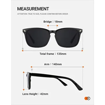 TIJN Polarized Sunglasses for Ultimate UV Protection