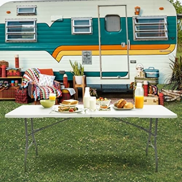 EDEBIBY 6-Foot Portable Folding Table for Events