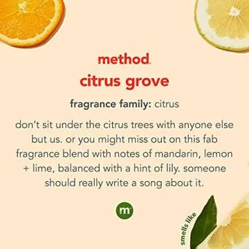 Method Gel Dish Soap Citrus Grove Biodegradable Formula