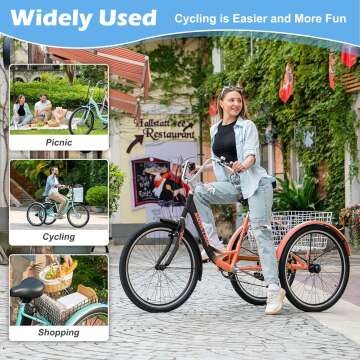 Slsy 7 Speed Adult Tricycle - Three-Wheel Bikes