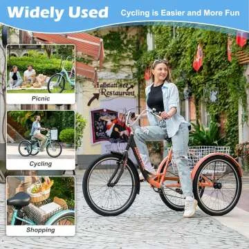 Slsy 7 Speed Adult Tricycle - Three-Wheel Bikes