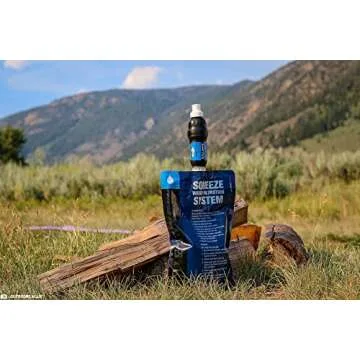 Sawyer Products SP131 Squeeze Water Filtration System w/ 3 Pouches (One 16-Oz, Two 32-Oz)