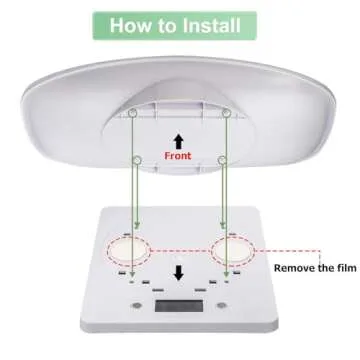 YTCYKJ Digital Pet Scale, Multi-Function LCD Scale Digital Weight with Height Tray Measure Accurately, Perfect for Puppy/Kitten/Hamster/Hedgehog/Food, Capacity up to 22 lb, Length 11inch
