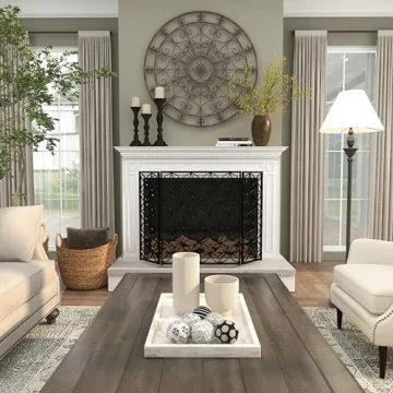 Decorative Ceramic Floral Orbs Set of 6 - 3"