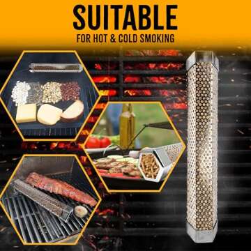 Kona Pellet Smoker Tube - Perfect Smoking Solution for Grills