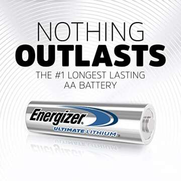 Energizer AA Batteries, Ultimate Double A Battery Lithium, 12 Count