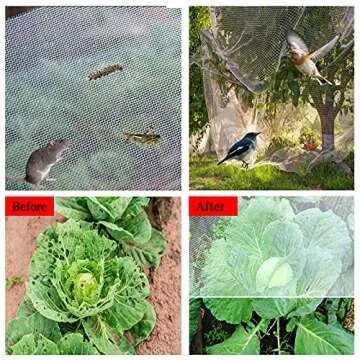 Garden Netting Pest Barrier, Plant Covers 8x24Ft Mesh Mosquito Net Bird Netting for Garden Protection, Plant Netting for Raised Garden Beds Row Cover
