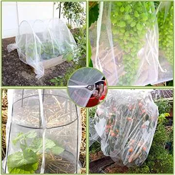 Garden Netting Pest Barrier, Plant Covers 8x24Ft Mesh Mosquito Net Bird Netting for Garden Protection, Plant Netting for Raised Garden Beds Row Cover