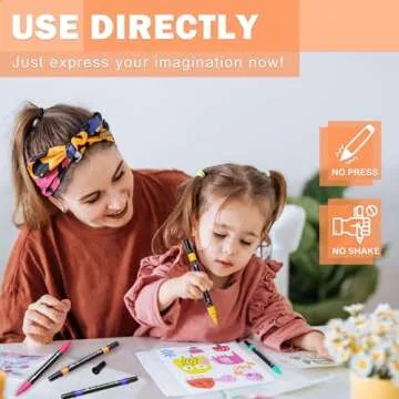 24 Colors Acrylic Paint Pens, Dual Tip Acrylic Paint Markers with Brush Tip and Fine Tip, Acrylic Pens for Rock Painting, Wood, Canvas, Stone, Glass, Ceramic,DIY Crafts Making Art Supplies