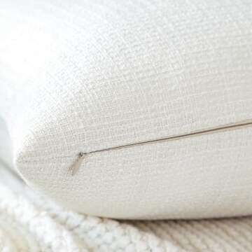 Decorative OTOSTAR Linen Pillow Covers Set of 2 for Home