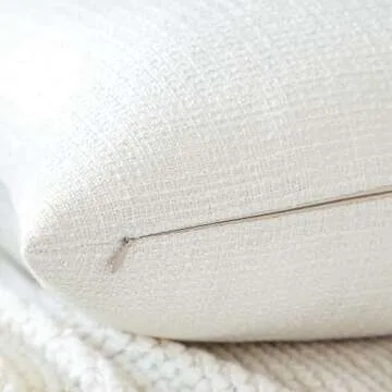 Decorative OTOSTAR Linen Pillow Covers Set of 2 for Home