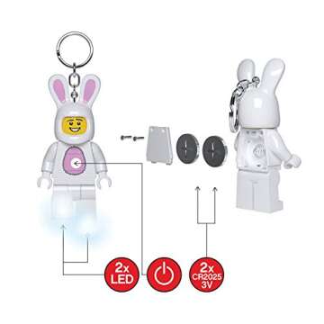 LEGO Bunny Suit Guy Keychain Light - Fun and Bright