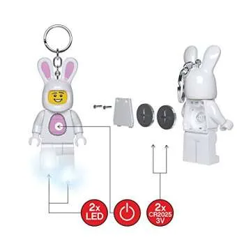 LEGO Bunny Suit Guy Keychain Light - Fun and Bright