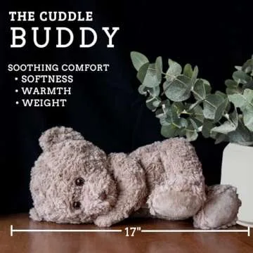 Lulumaia Cute Plush Stuffed Animal Heating Pad for Period Cramps - Ideal Portable Heating Pad for Menstrual Cramps - Microwavable Stuffed Animal for Girls, Women, Kids, Pets (Bear)