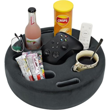FDMGEL Couch Cup Holder Pillow - Multifunctional Sofa & Bed Organizer with Drink Storage