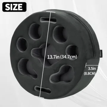 FDMGEL Couch Cup Holder Pillow for Drinks and Organizing