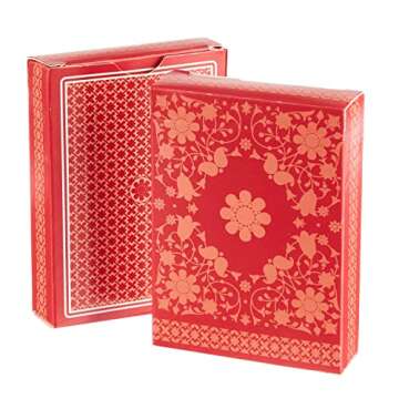 Rummy Card Game Kit - Classic Family Melding Game for 2-6 Players - Two Plastic-Coated Poker-Size, Standard Index Decks of 54 Cards + 25 Tear-Away Score Pads + Full Instructions for Gin Rummy