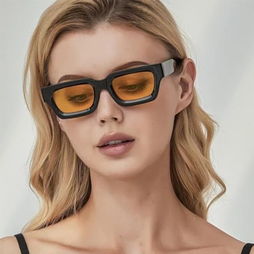 Stylish Teumire Retro Rectangle Polarized Sunglasses