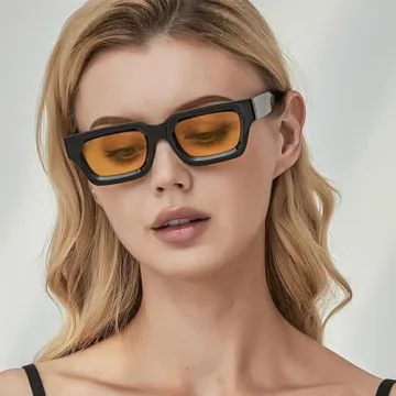 Stylish Teumire Retro Rectangle Polarized Sunglasses