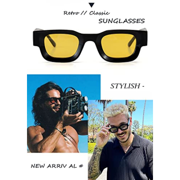 Stylish Teumire Retro Rectangle Polarized Sunglasses