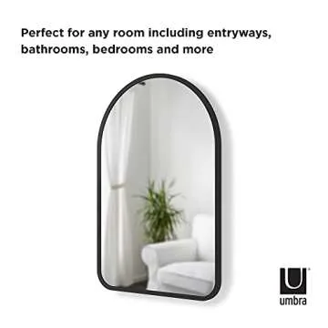Elegant Umbra Hub Arched Wall Mirror for Modern Spaces