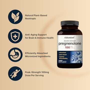 Pregnenolone 100mg Capsules | Highest Purity & Absorption