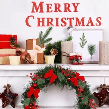 Sggvecsy Artificial Pine Branches & Berry Stems for Crafting