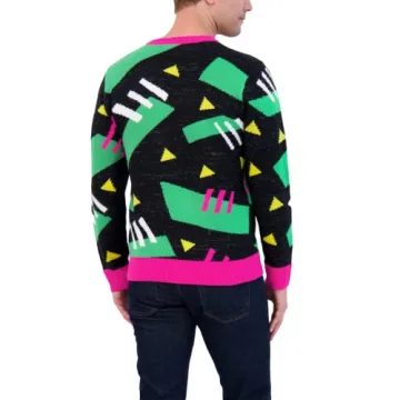 Men's Roller Skate Raptor Holiday Sweater for Parties