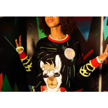 Men's Roller Skate Raptor Holiday Sweater for Parties