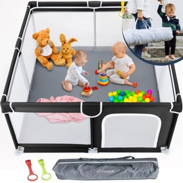 TODALE Baby Playpen for Toddler, Large Baby Playard, Indoor & Outdoor Kids Activity Center with Anti...