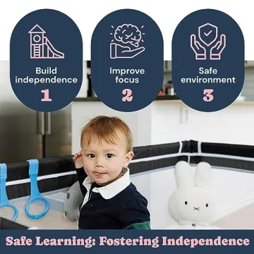 TODALE Large Baby Playpen, Safe Toddler Playard Indoor & Outdoor