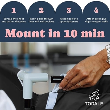 TODALE Large Baby Playpen, Safe Toddler Playard Indoor & Outdoor